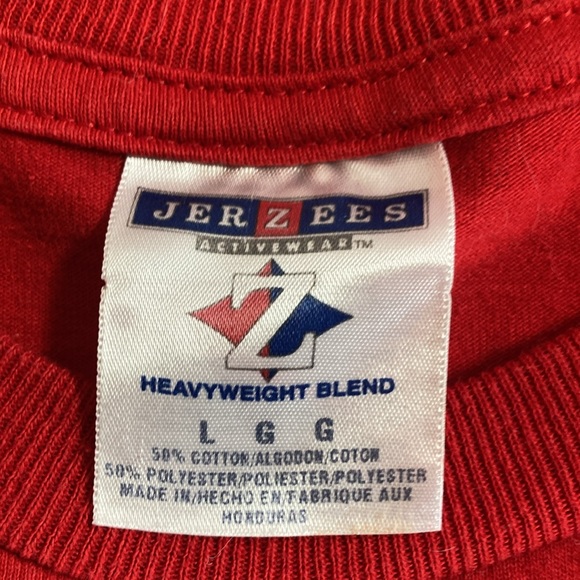 Women’s Large EUC Red Tad Lucas Cowgirl Long Sleeve T Shirt Jerzees - Picture 3 of 9